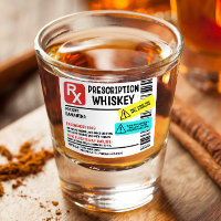 Funny Prescription Whiskey Custom Warning