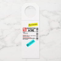 Funny Prescription Wine Warning Label Personalised