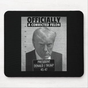 Funny President Trump Is Officially A Convicted Fe Mouse Mat