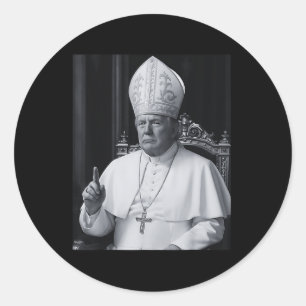 Funny President Trump Wants To Be The Next Pope Ch Classic Round Sticker