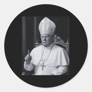Funny President Trump Wants To Be The Next Pope Ch Classic Round Sticker