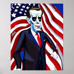 Funny Presidential Poster - Humorous Portrait Art 