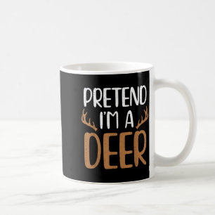 Funny pretend a deer reindeer christmas xmas coffee mug