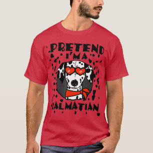 Funny Pretend I'm a Dalmatian Dog Halloween DIY Co T-Shirt