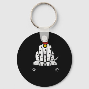 Funny Pretend I'm A Dalmatian Dog Lazy Halloween  Key Ring