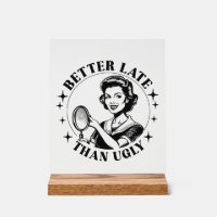 Funny pretty retro lady word art