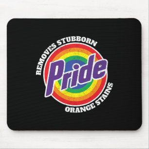 Funny Pride Anti-trump Removes Stubborn Orange Sta Mouse Mat