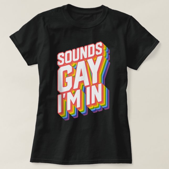 Funny Pride  Sounds Gay I'm In Tank Top (Design Front)