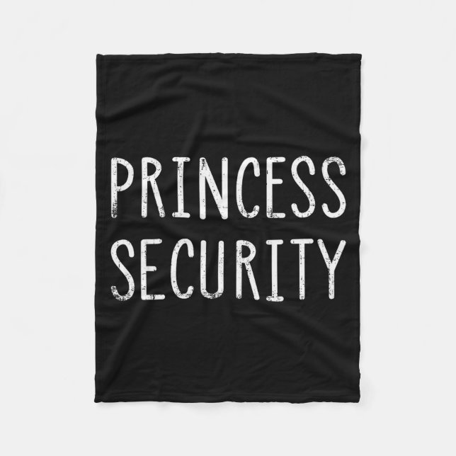Funny Princess Security Costume For Halloween Pare Fleece Blanket (Front)
