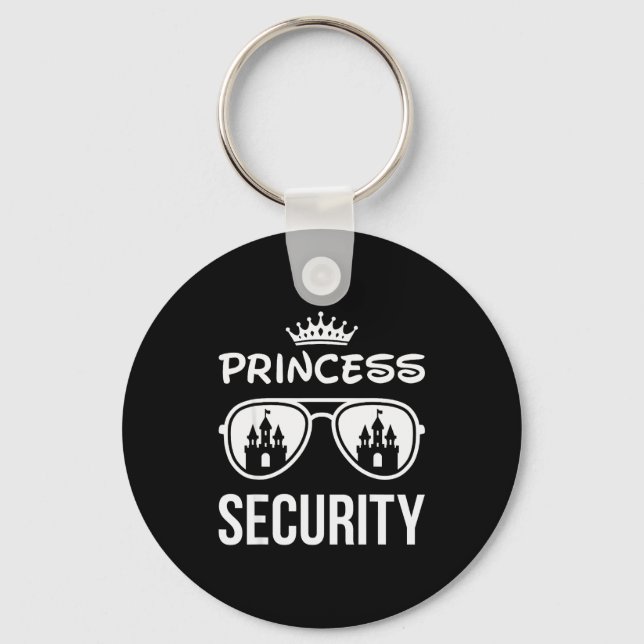 Funny Princess Security Design Castle Sungles Fami Key Ring (Front)