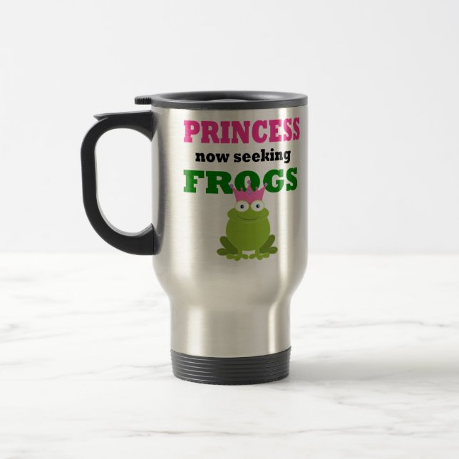Funny Princess Travel Mug (Left)