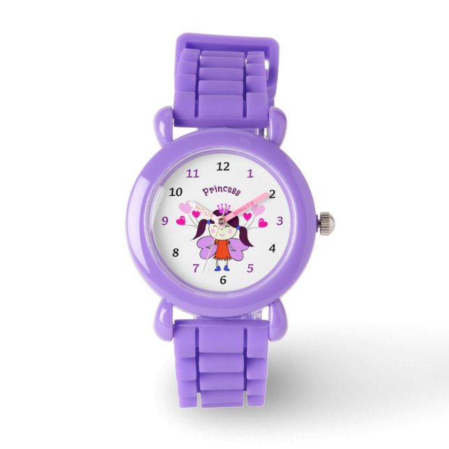 Funny princess with balloons watch (Front)