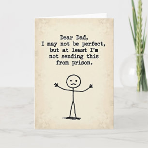 Funny Prison Dads Day Card