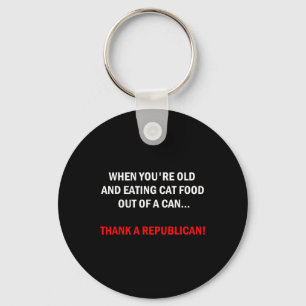 Funny Pro-democrat Anti-republican Political Key Ring