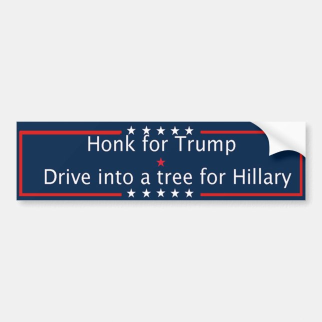 Funny Pro-Trump Bumper Sticker (Front)