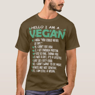 Funny Pro Vegan Activism Vegetarian Lifestyle Even T-Shirt