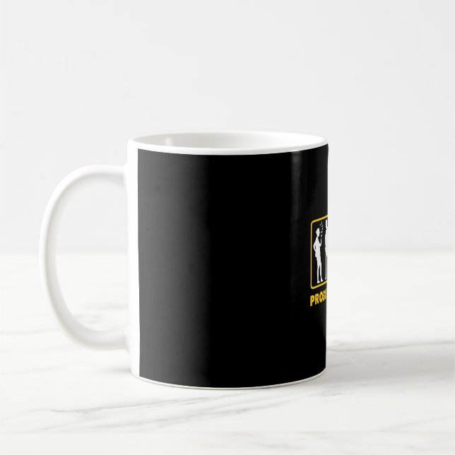 Funny Problem Solved Golf Golfer Coffee Mug (Left)
