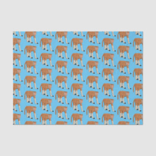 Funny proboscis monkey cartoon illustration tissue paper