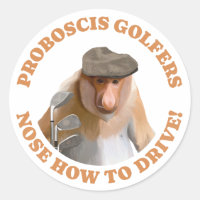 Funny Proboscis Monkey Golf Lovers