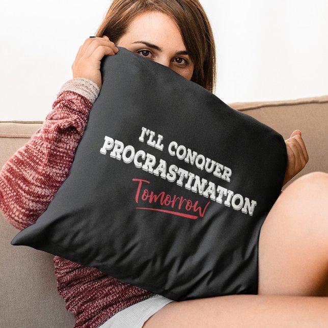 Funny Procrastination Cushion (Creator Uploaded)