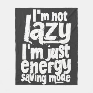 Funny Procrastination quote Fleece Blanket