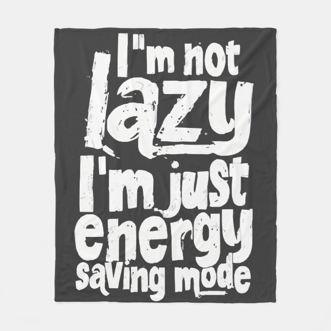 Funny Procrastination quote Fleece Blanket (Front)