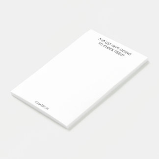 Funny Procrastinator To Do List Custom Name White Post-it Notes