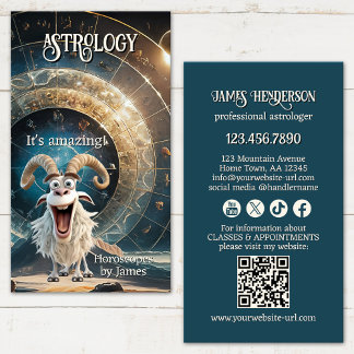 Funny Professional Astrologer Business Card