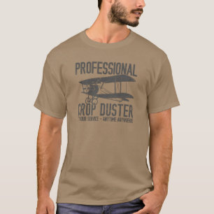 Funny Professional Crop Duster Fart Joke Gift T-Shirt