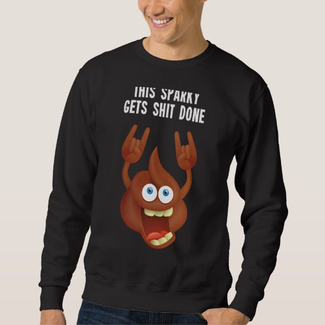 Funny Professional Sparky  Electrician Constructio Sweatshirt (Front)