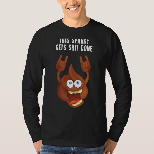 Funny Professional Sparky  Electrician Constructio T-Shirt (Front)