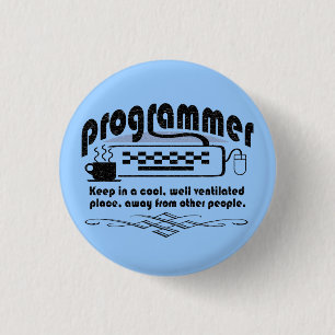 Funny Programmer 3 Cm Round Badge