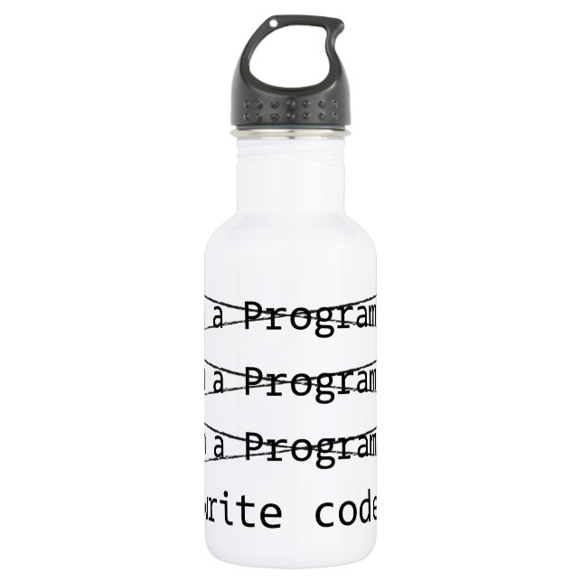 Funny Programmer 532 Ml Water Bottle (Front)