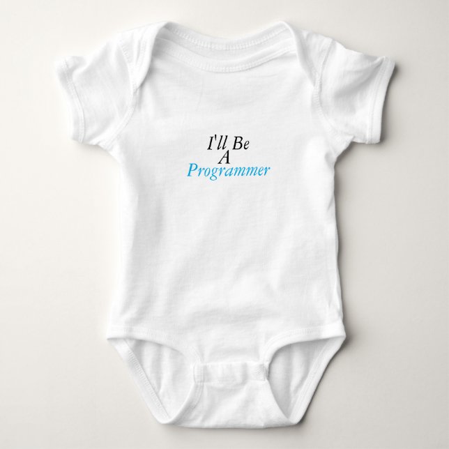 Funny Programmer Baby Bodysuit Infant One Piece (Front)