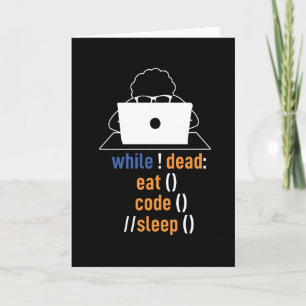 Funny Programmer Coder Computer Science Card