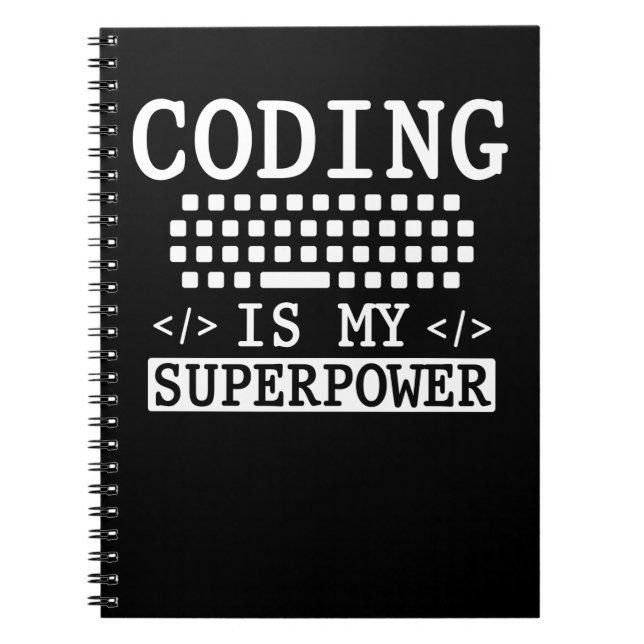 Funny Programmer Computer Science Coder Notebook (Front)