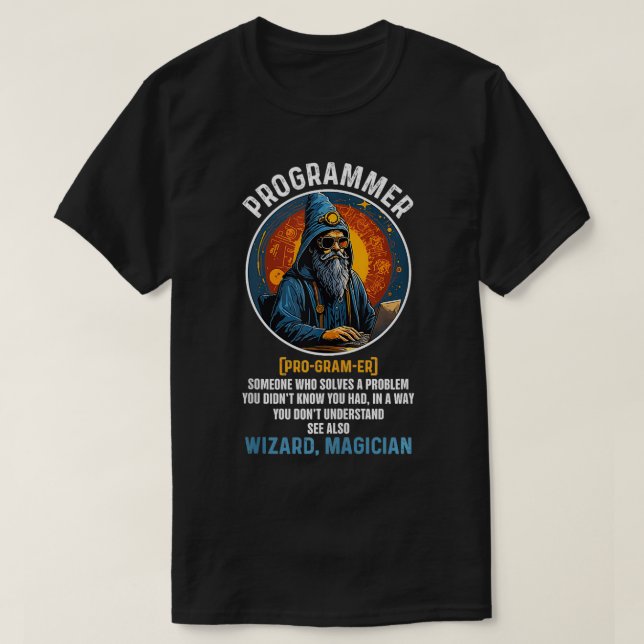 Funny Programmer Definition Computer Scientists An T-Shirt (Design Front)