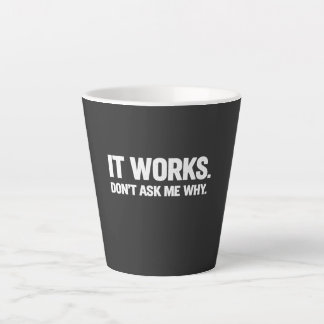 Funny Programmer Humor for Developers and Coders Latte Mug