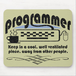 Funny Programmer Mouse Mat