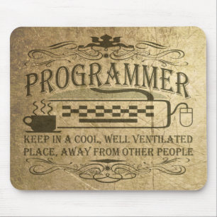 Funny Programmer Mouse Mat