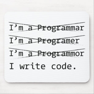 Funny Programmer Mouse Mat