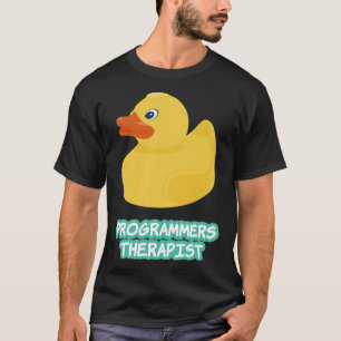 Funny Programmers Therapist Rubber Duck retriever T-Shirt