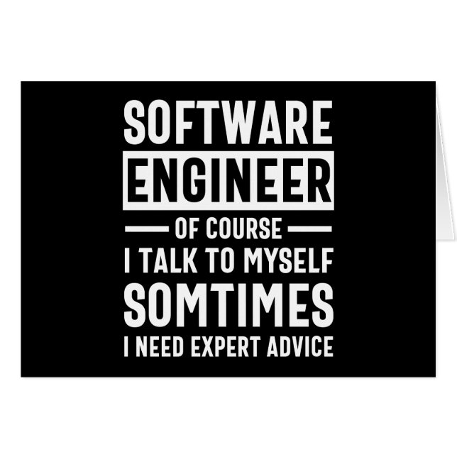Funny Programming Software Engineer Gift (Front Horizontal)