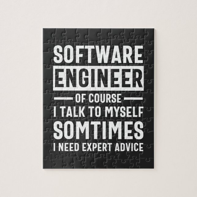 Funny Programming Software Engineer Gift Jigsaw Puzzle (Vertical)