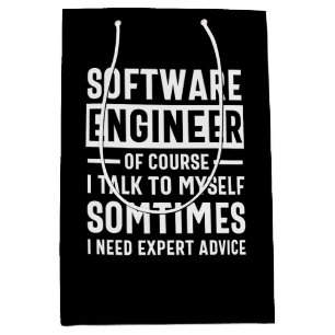 Funny Programming Software Engineer Gift Medium Gift Bag