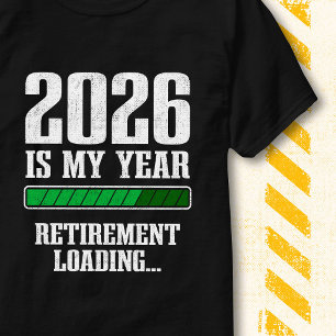 Funny Progress Bar Retired 2026 Retirement Loading T-Shirt