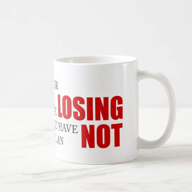 Funny Project Management Saying Losing Head Coffee Mug (Right)