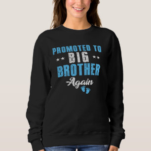 Funny Promoted To Big Bro Vintage Levelled Up To B Sweatshirt
