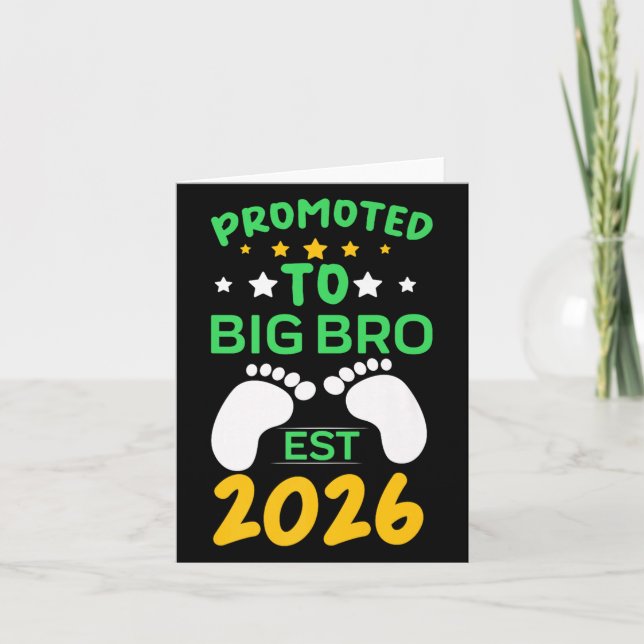 Funny Promoted To Big Brother 2026 Soon To Be Big  Card (Front)