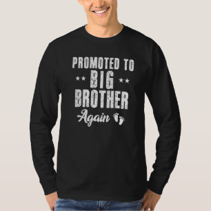 Funny Promoted To Big Brother Again Vintage Older T-Shirt